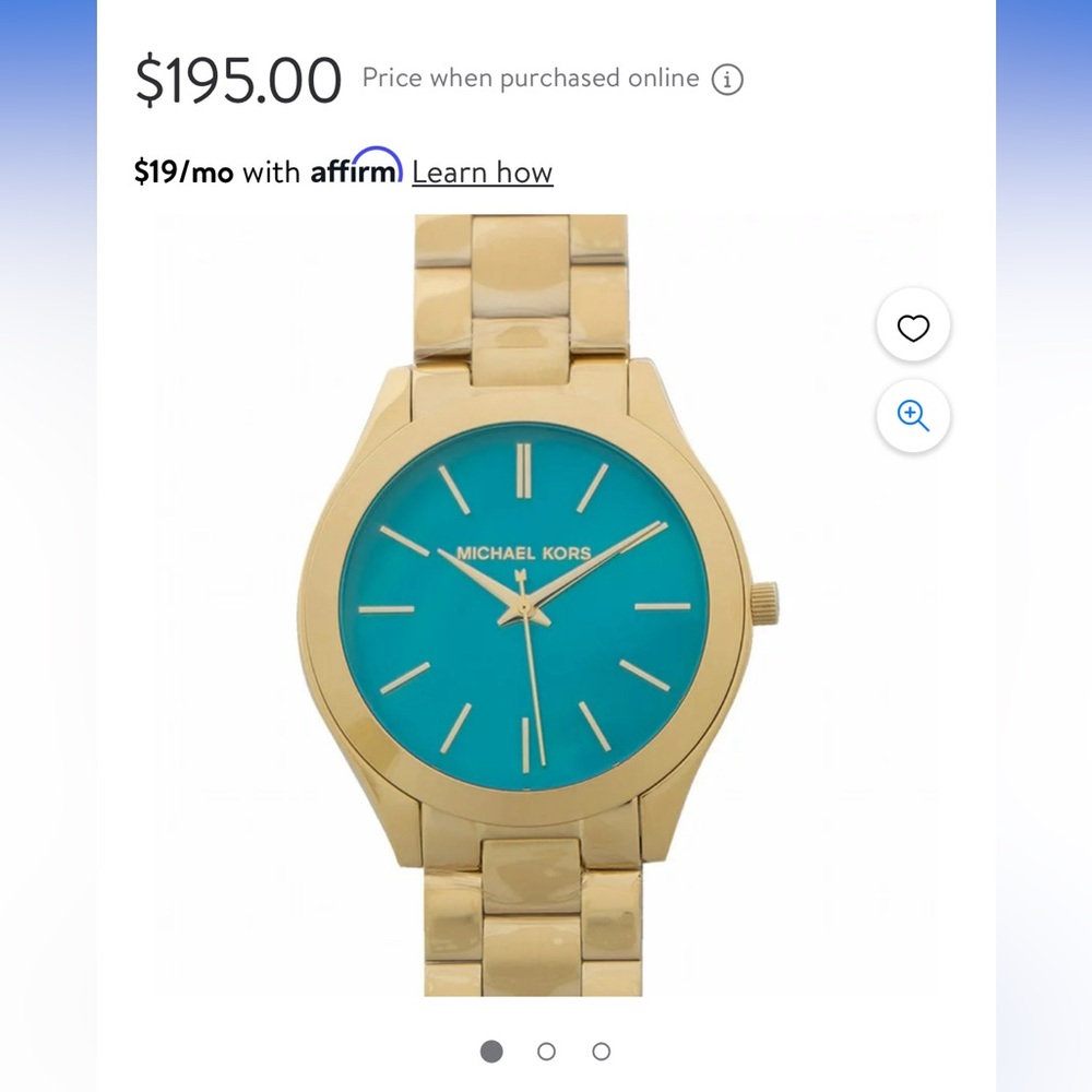 Gold Michael Kors watch